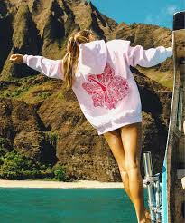 Ultimate Pink Palm Puff Hoodie Lifestyle Edit